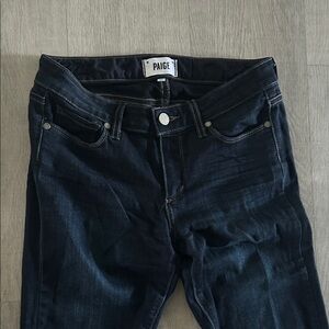 PAIGE Women's Midnight Blue Skinny Jeans